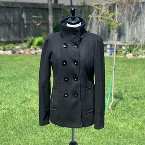 Steve Madden Black Coat with buttons Size medium